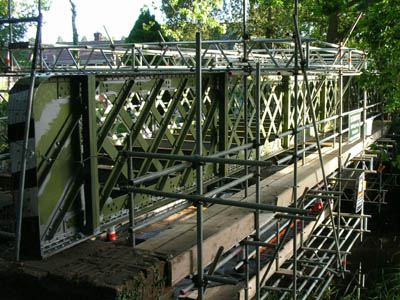Sheets Heath  Bridge under repair