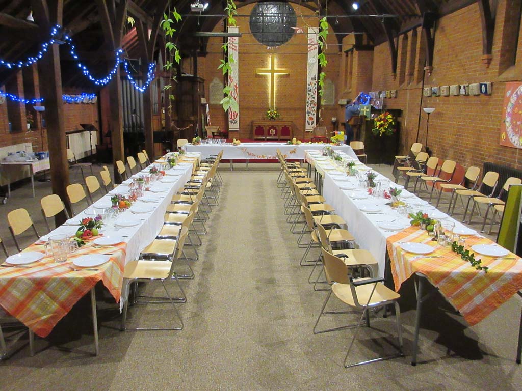 Harvest Supper tables